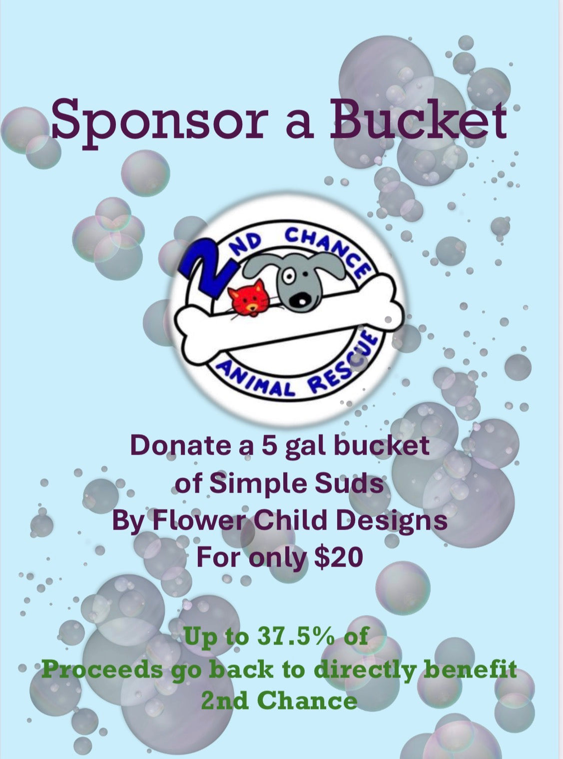 Sponsor a Bucket of Simple Suds